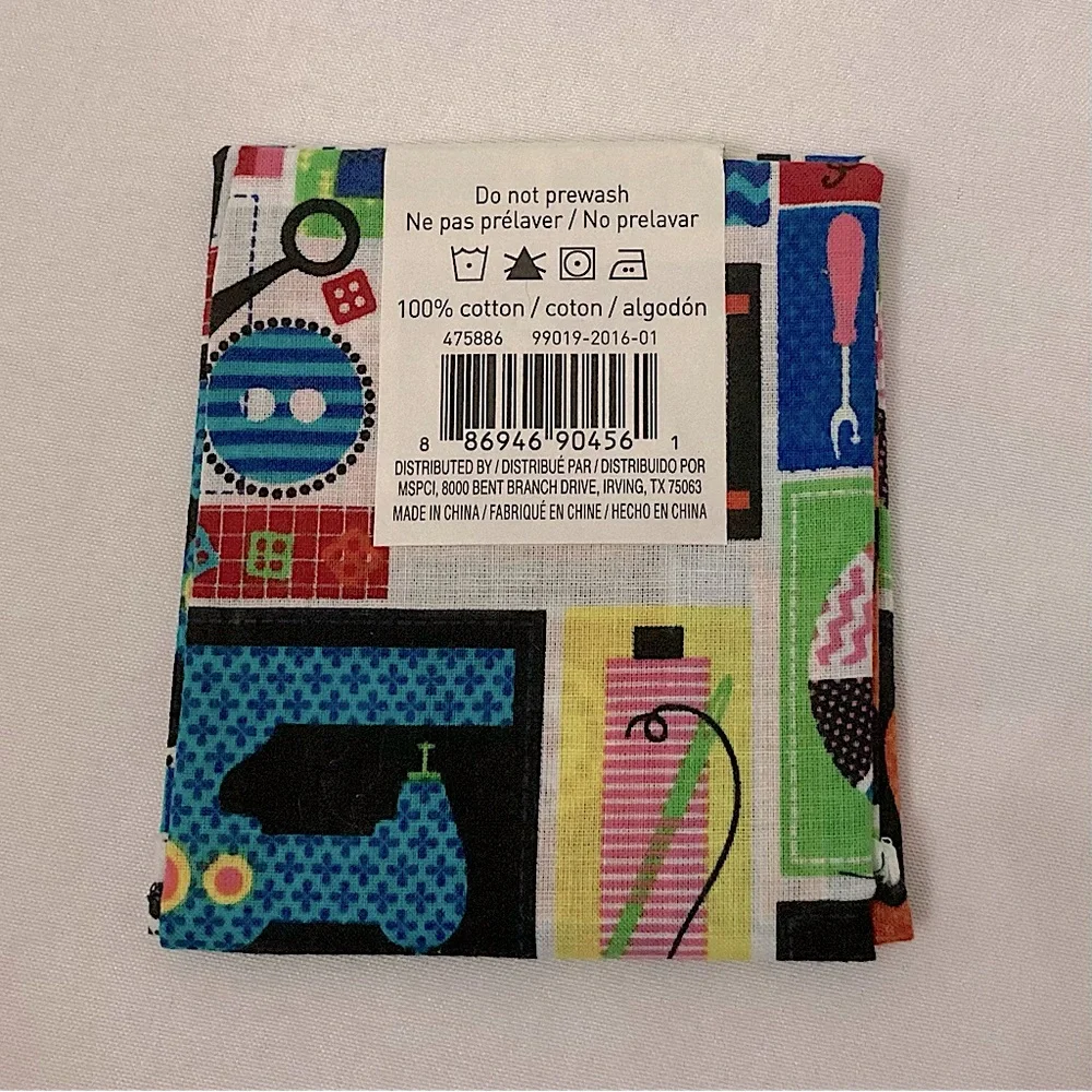 ⭐️ Loops & Threads Multicolored 100% Cotton Sewing Pattern Fabric